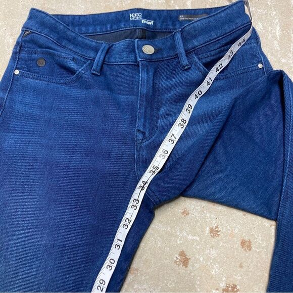 Mavi Indigo Move Ida Mid Rise Mermaid Flare Blue Jeans Stretch Size 28 X 34” - Picture 6 of 11